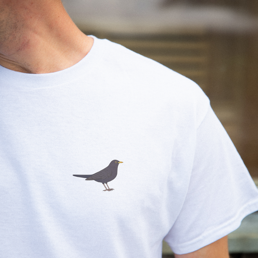 Birdex lifestyle mockup - Blackbird Unisex Tee
