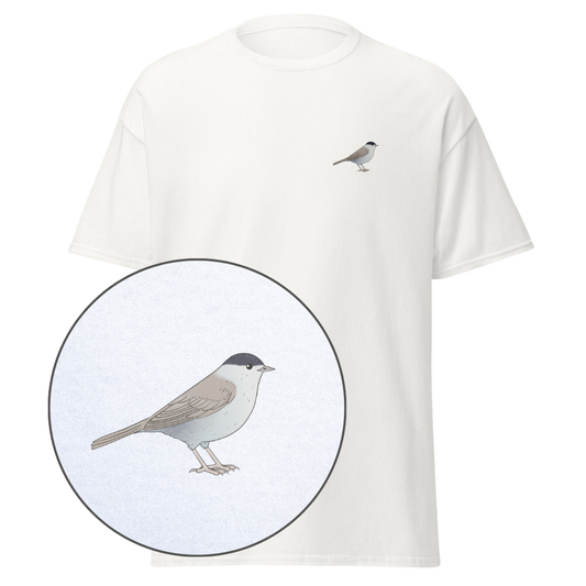 Birdex white default mockup - Blackcap Unisex T-shirt