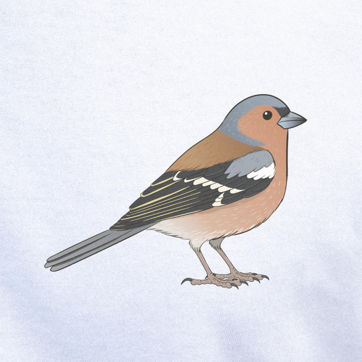 Birdex close-up mockup - Chaffinch Unisex T-shirt