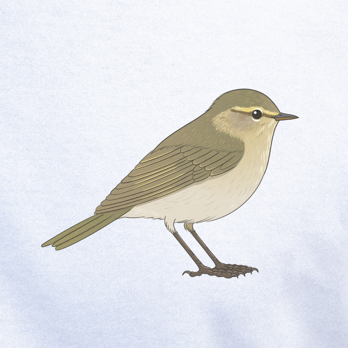 Birdex close-up mockup - Chiffchaff Unisex T-shirt