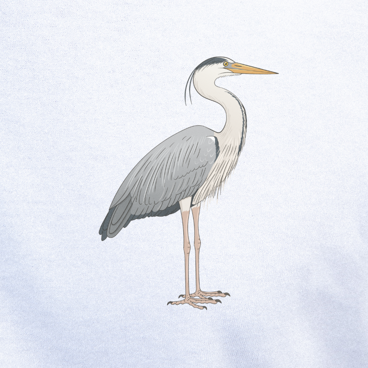 Birdex close-up mockup - Heron Unisex T-shirt