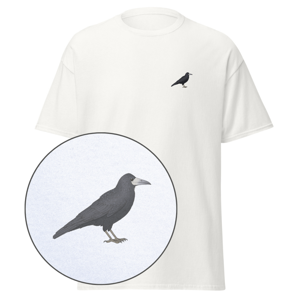 Birdex white default mockup - Rook Unisex Tee