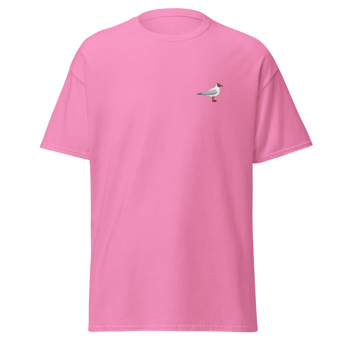 Black-headed Gull unisex bird T-shirt in Azalea
