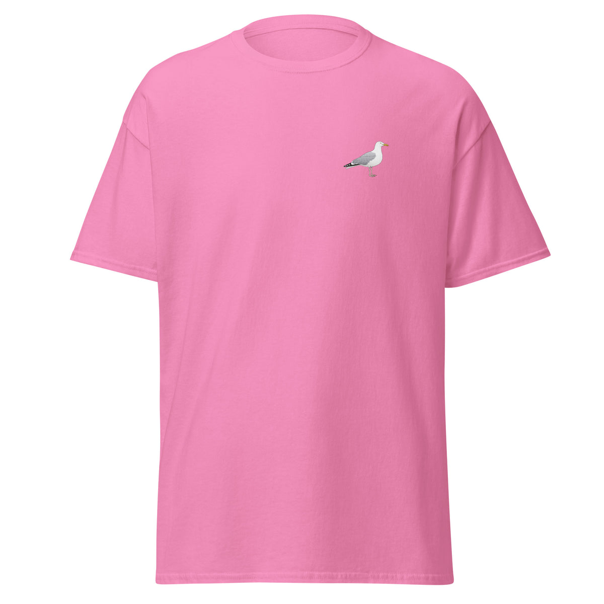 Herring Gull unisex bird T-shirt in Azalea