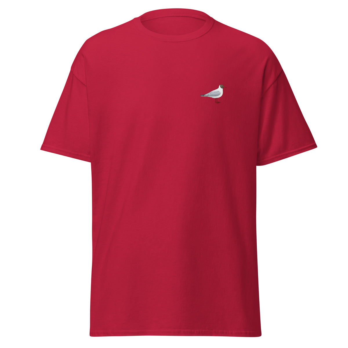 Black-headed Gull unisex bird T-shirt in Cardinal