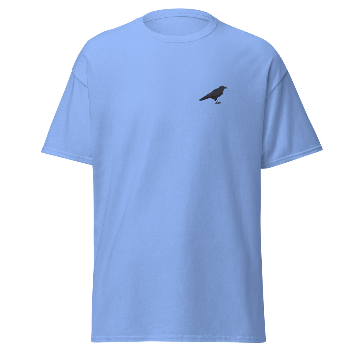 Raven unisex bird T-shirt in Carolina Blue