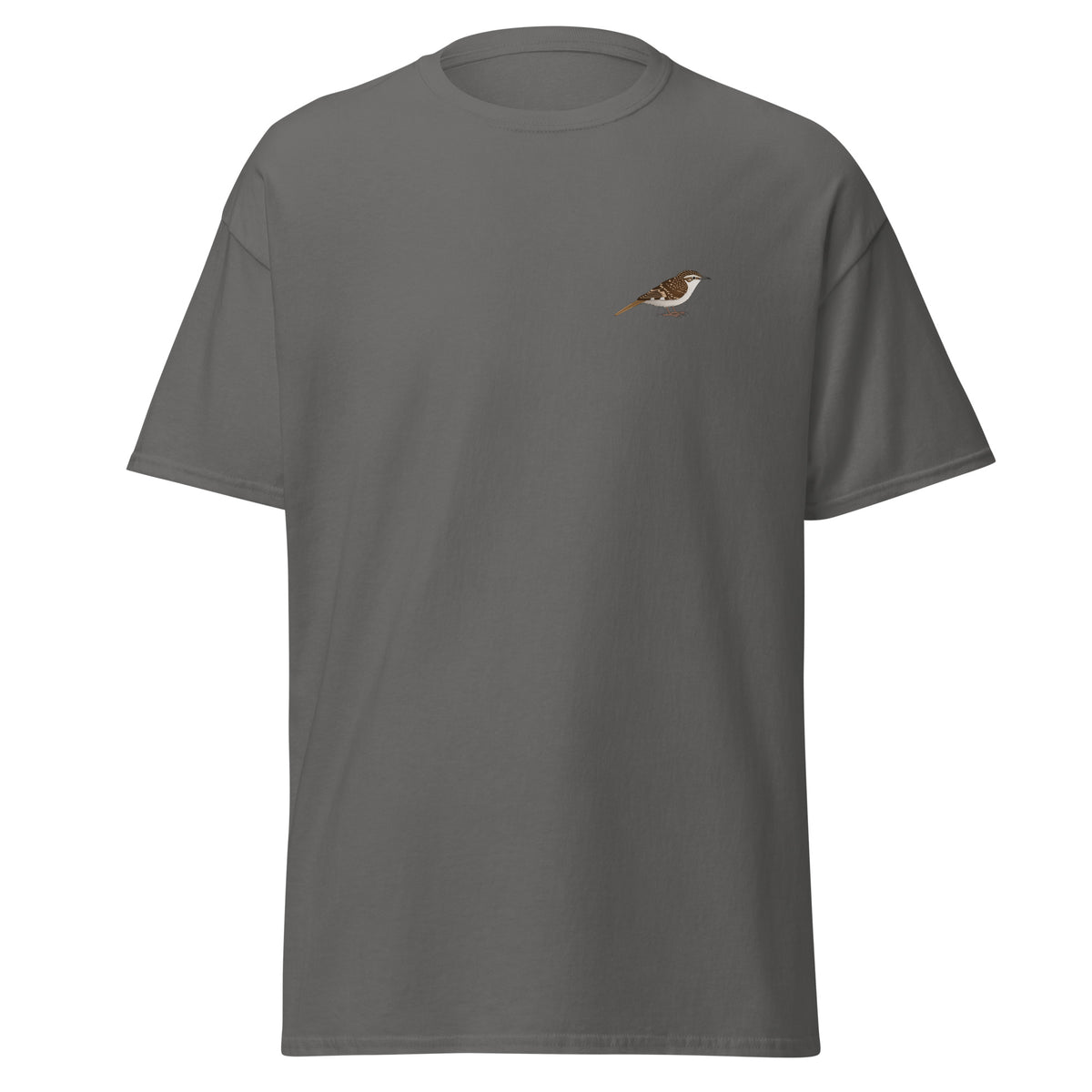 Treecreeper unisex bird T-shirt in Charcoal