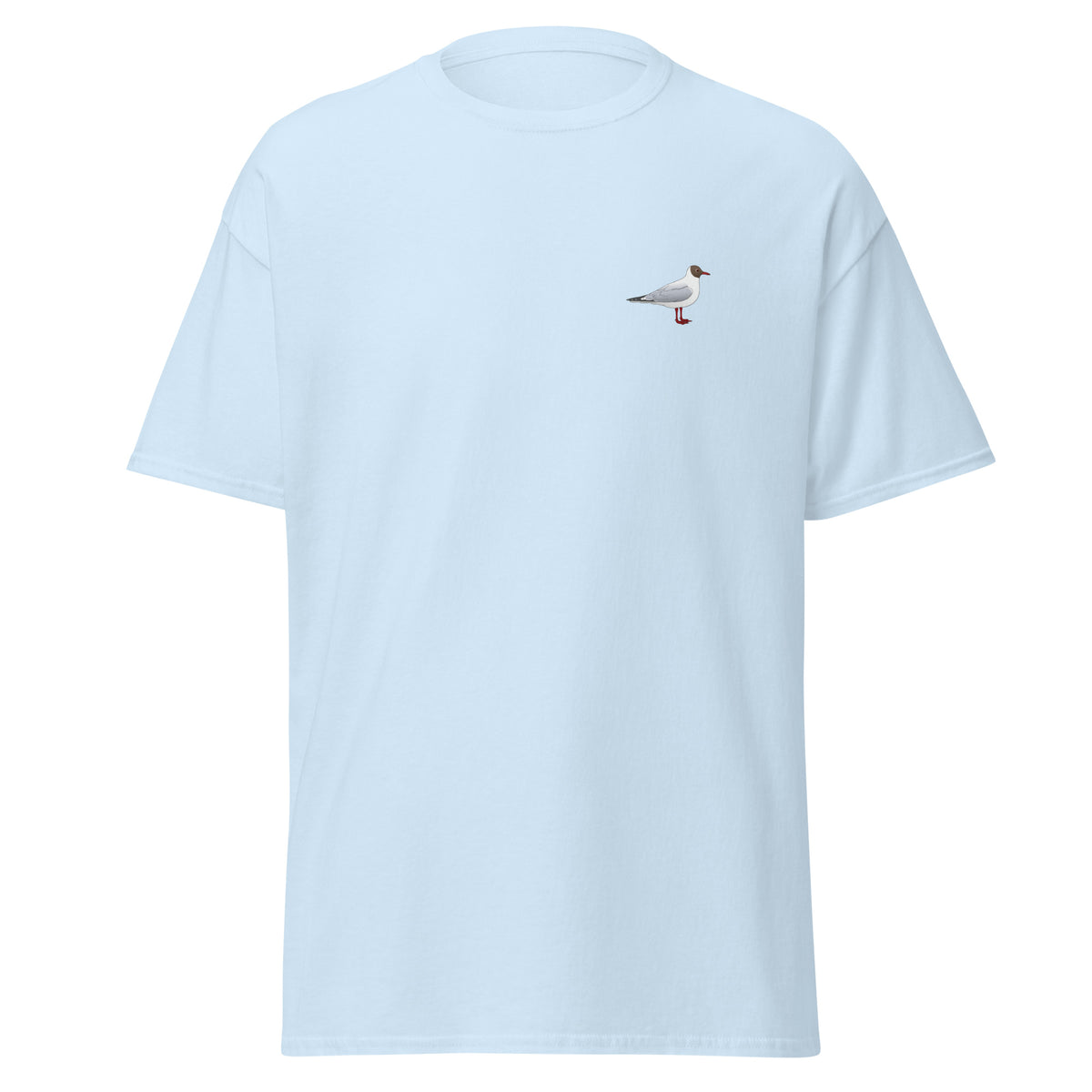 Black-headed Gull unisex bird T-shirt in Light Blue