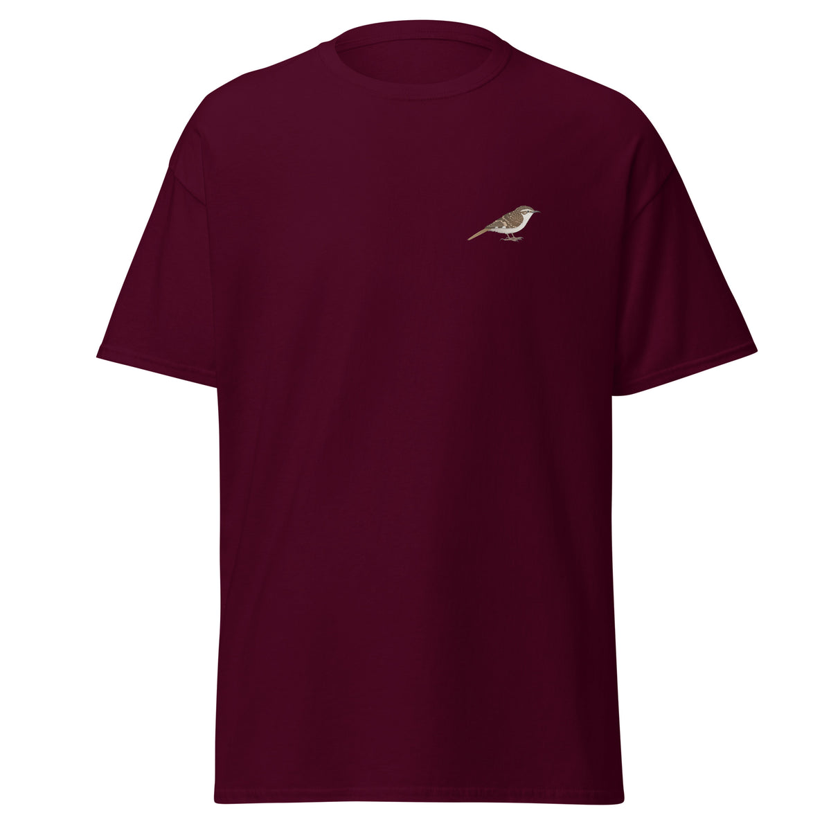 Treecreeper unisex bird T-shirt in Maroon