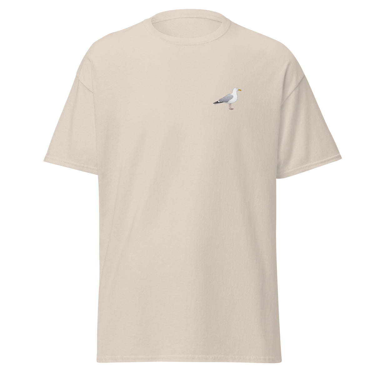 Herring Gull unisex bird T-shirt in Natural