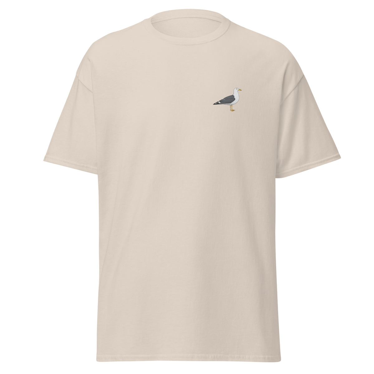 Lesser Black-backed Gull unisex bird T-shirt in Natural