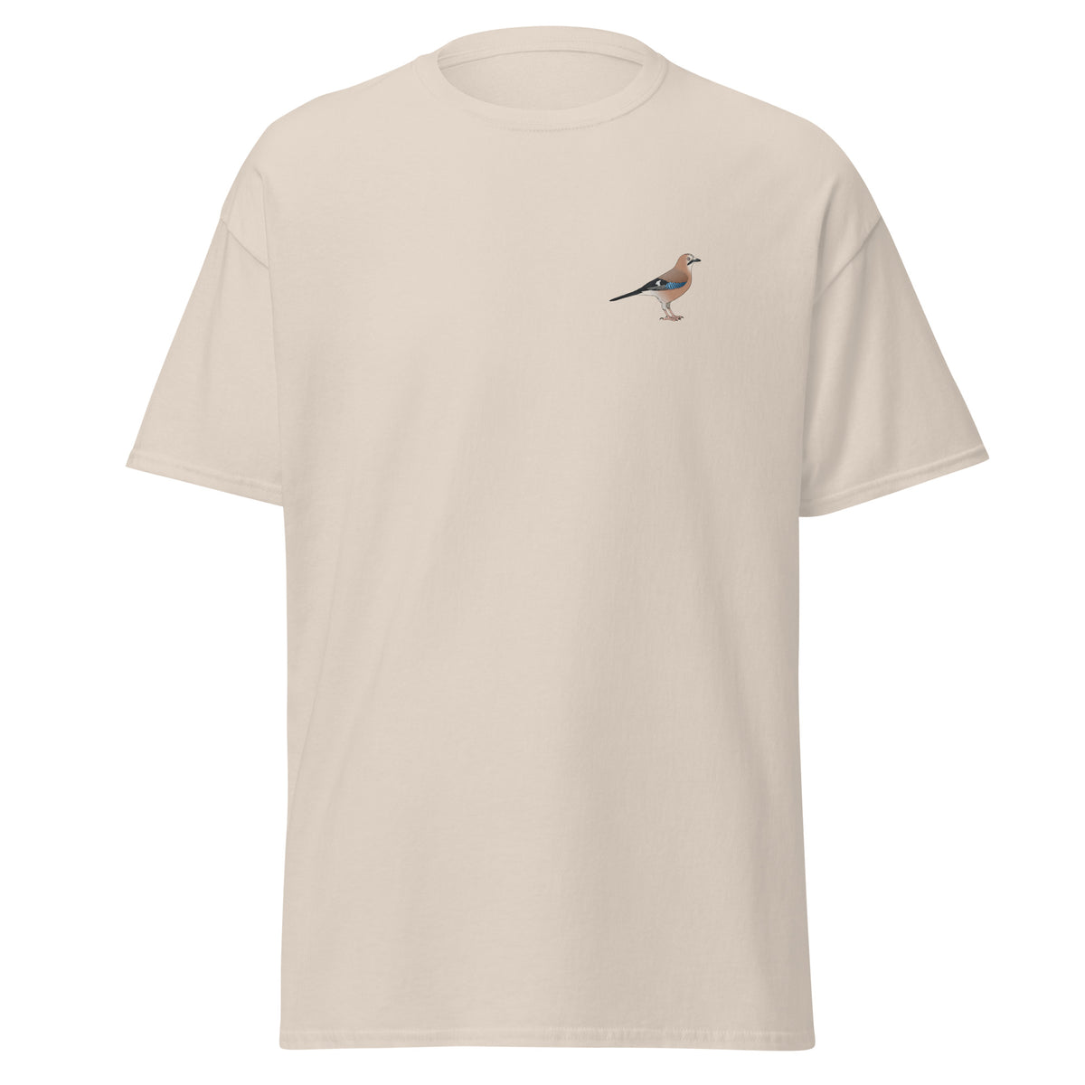 Jay unisex bird T-shirt in Natural