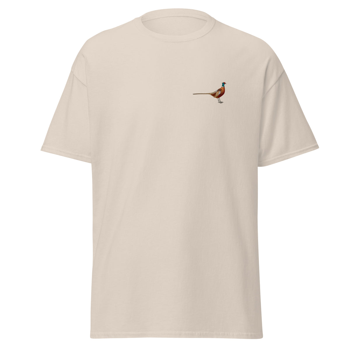 Pheasant unisex bird T-shirt in Natural