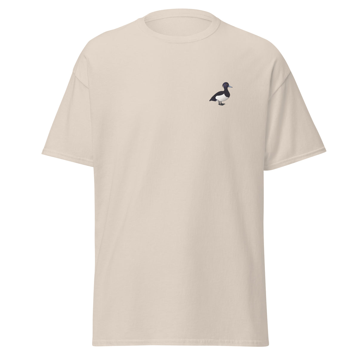 Tufted Duck unisex bird T-shirt in Natural
