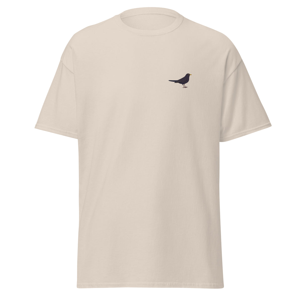 Blackbird unisex bird T-shirt in Natural