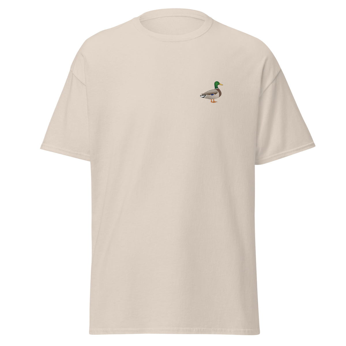 Mallard unisex bird T-shirt in Natural