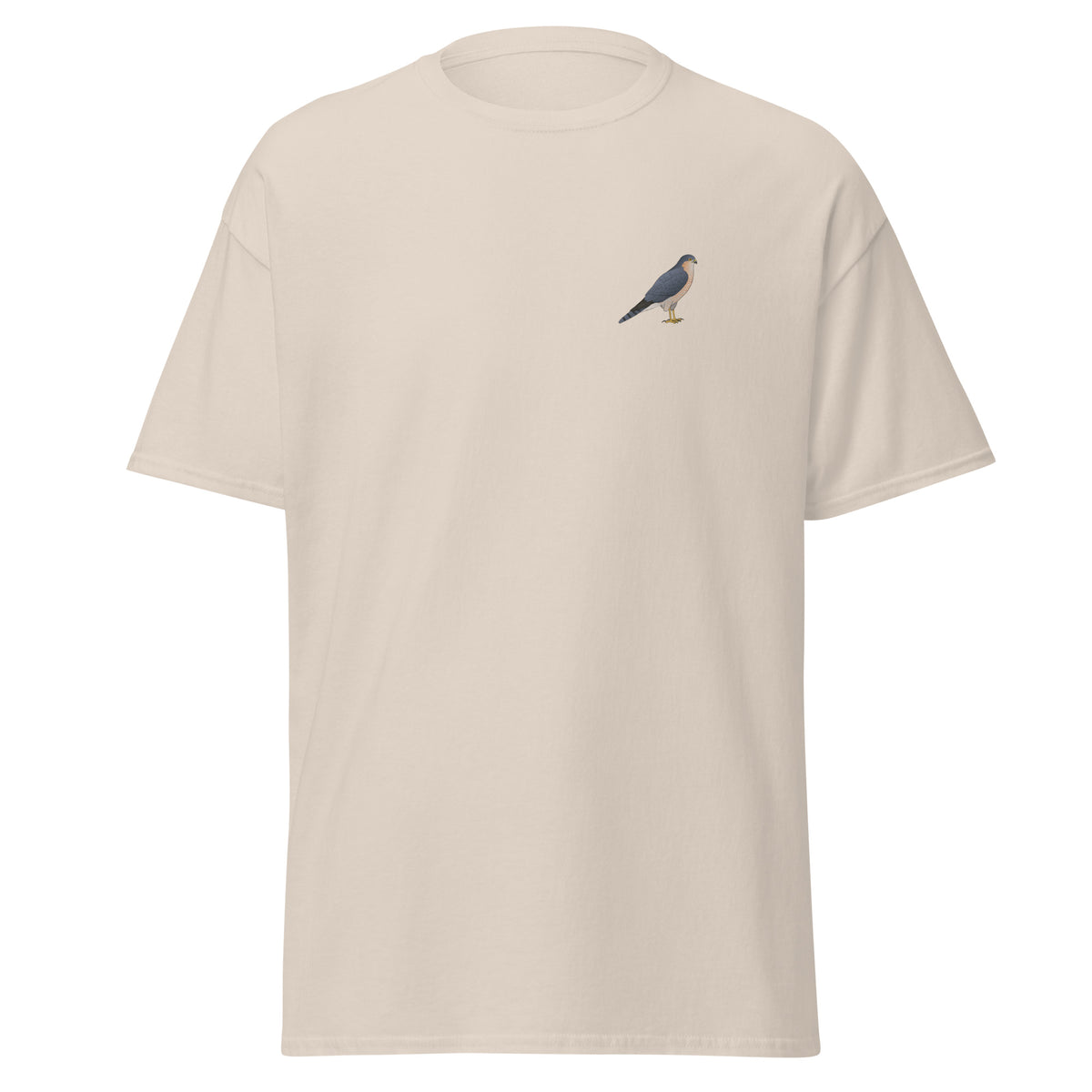 Sparrowhawk unisex bird T-shirt in Natural