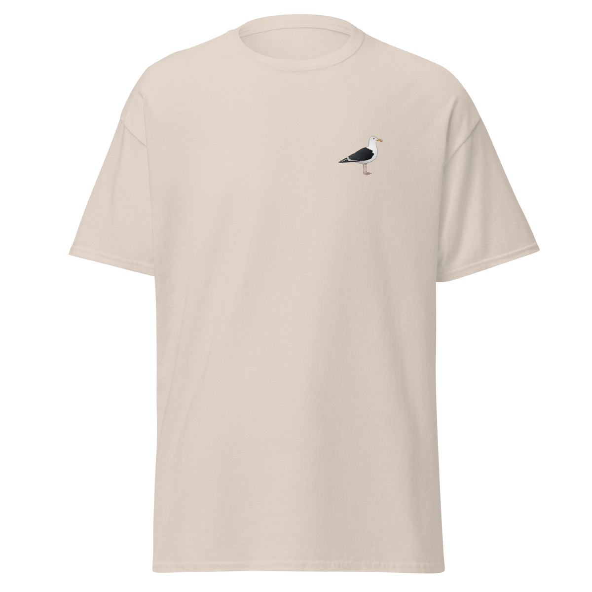 Great Black Backed Gull unisex bird T-shirt in Natural