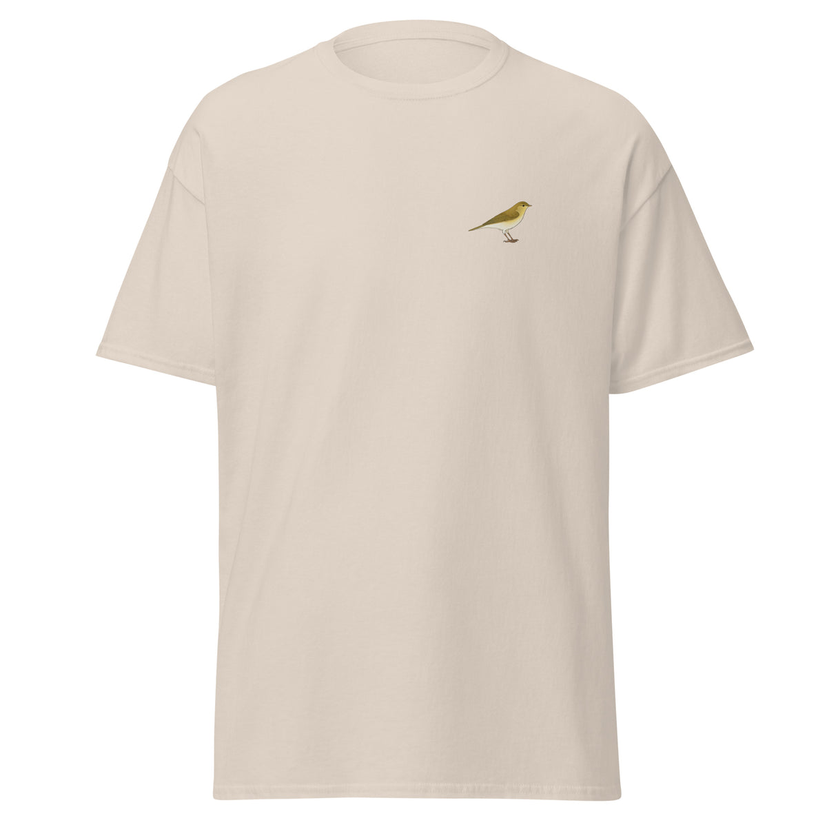 Willow Warbler unisex bird T-shirt in Natural