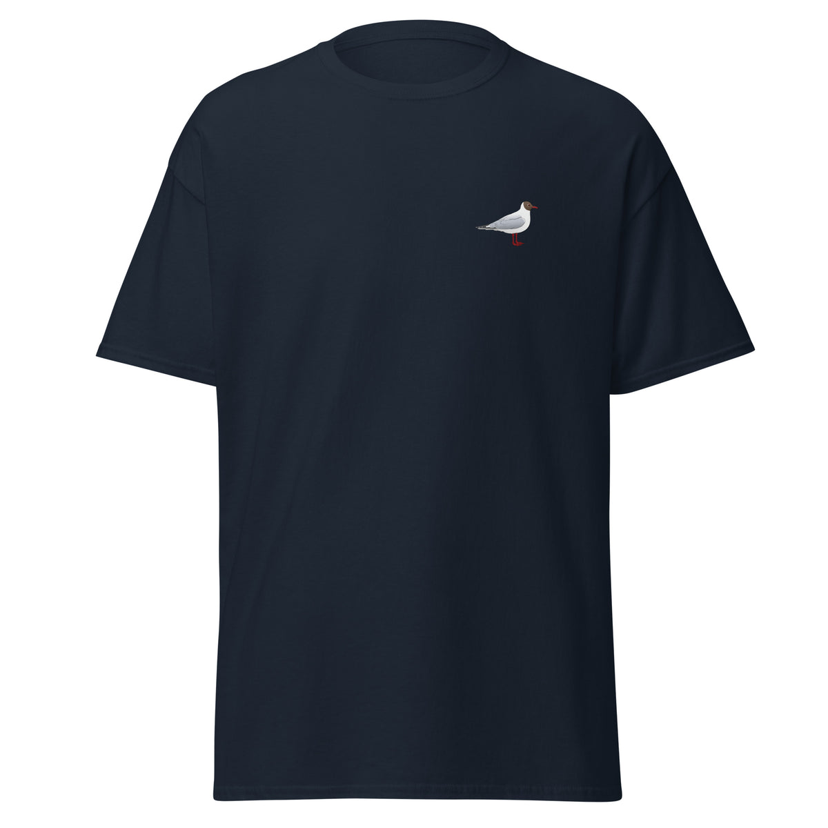Black-headed Gull unisex bird T-shirt in Navy
