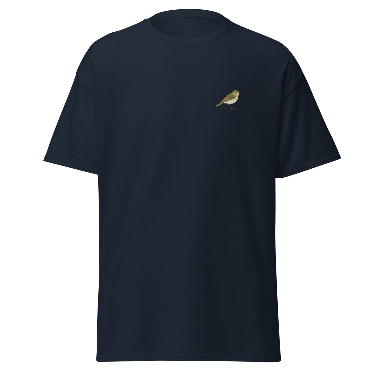 Chiffchaff unisex bird T-shirt in Navy