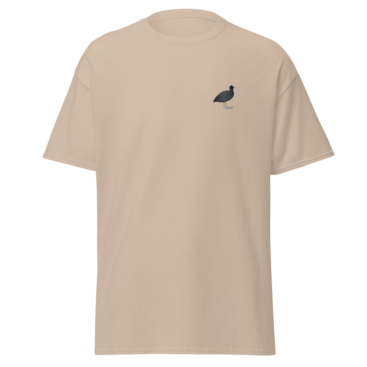 Coot unisex bird T-shirt in Sand