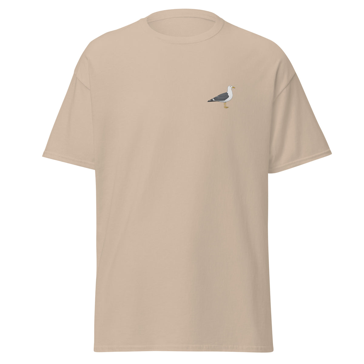 Lesser Black-backed Gull unisex bird T-shirt in Sand