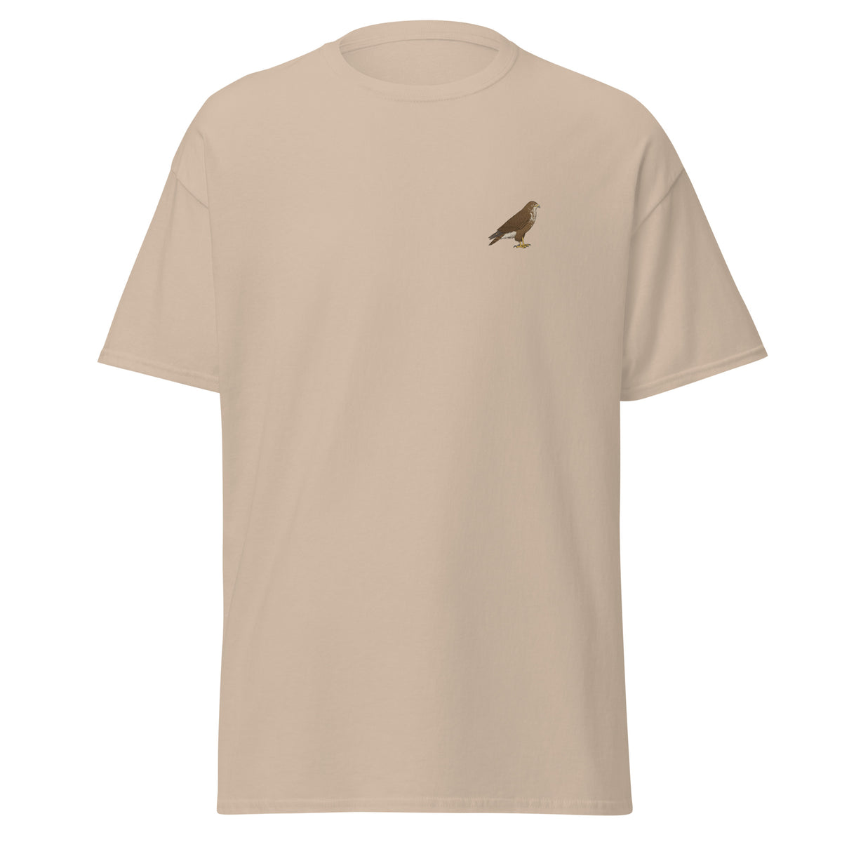 Buzzard unisex bird T-shirt in Sand