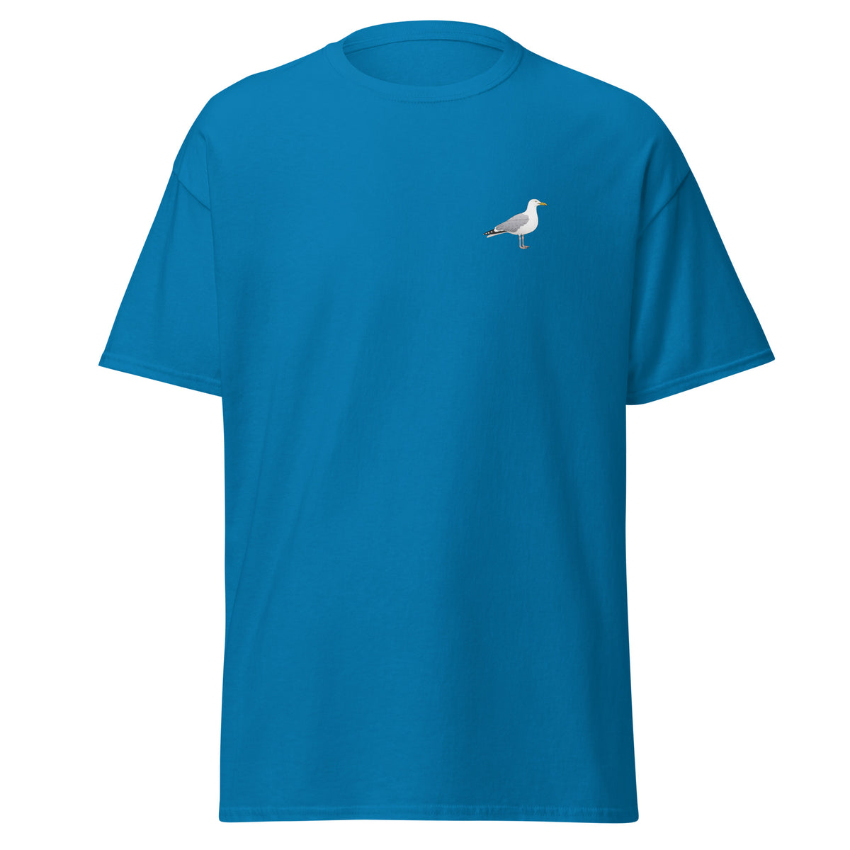 Herring Gull unisex bird T-shirt in Sapphire