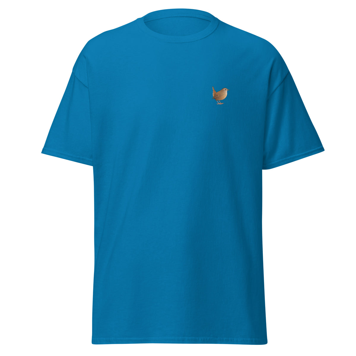 Wren unisex bird T-shirt in Sapphire