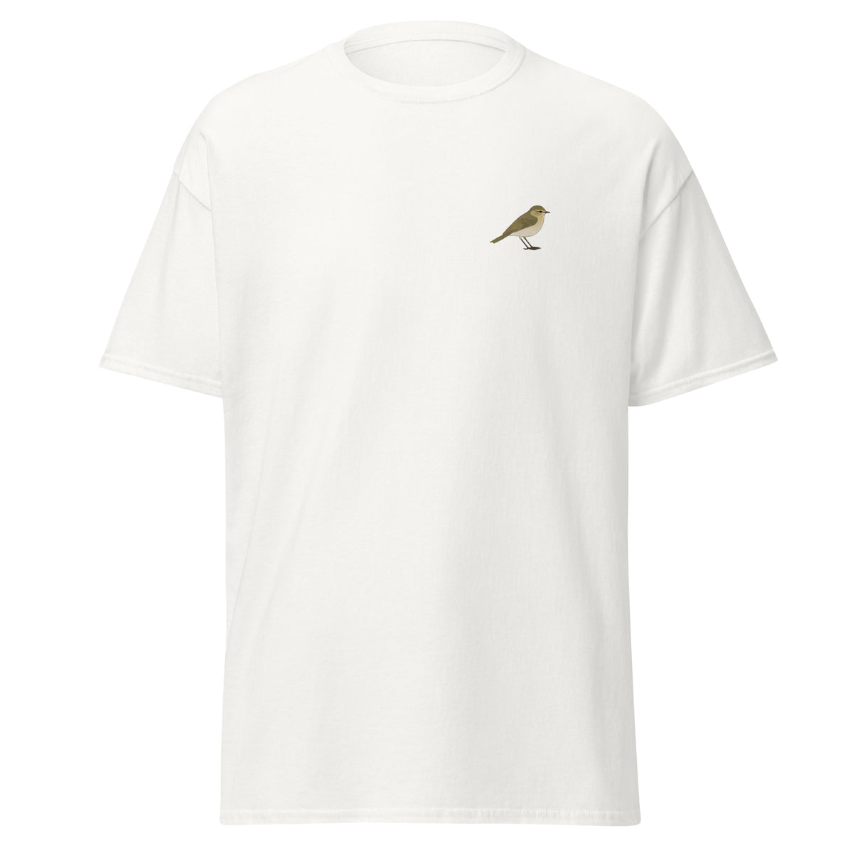 Chiffchaff unisex bird T-shirt in White