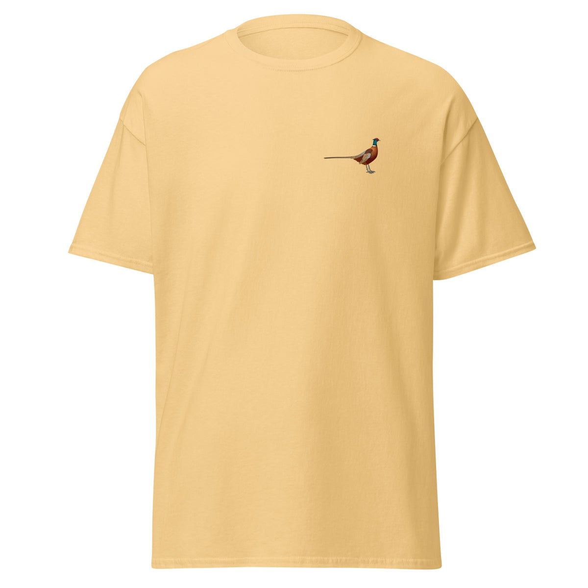 Pheasant unisex bird T-shirt in Yellow Haze