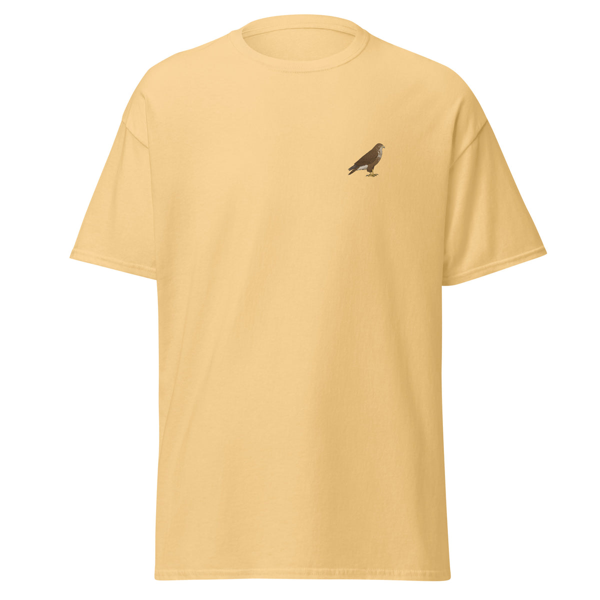 Buzzard unisex bird T-shirt in Yellow Haze
